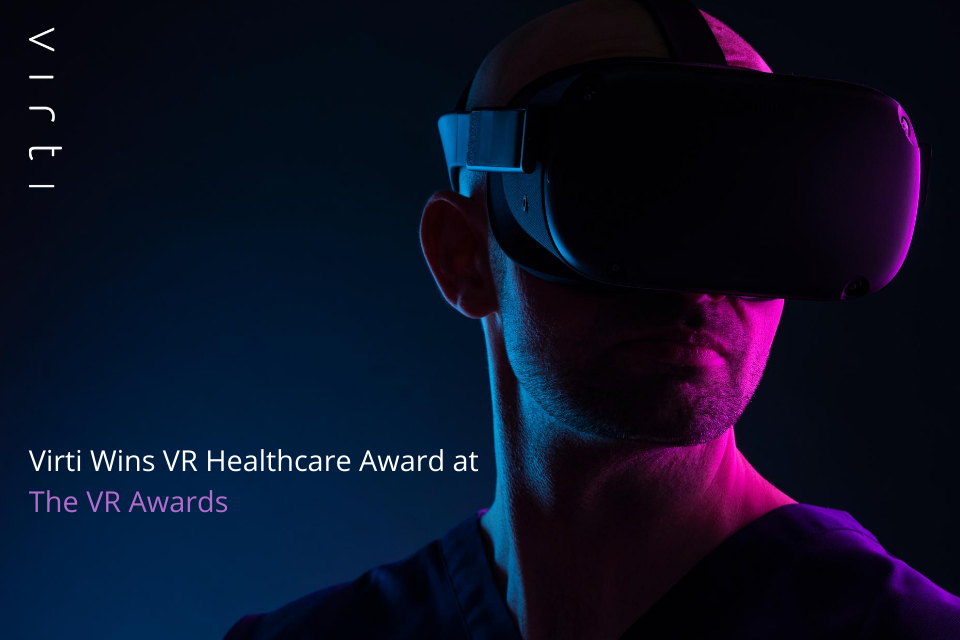 Virti Wins VR Healthcare Award at The VR Awards