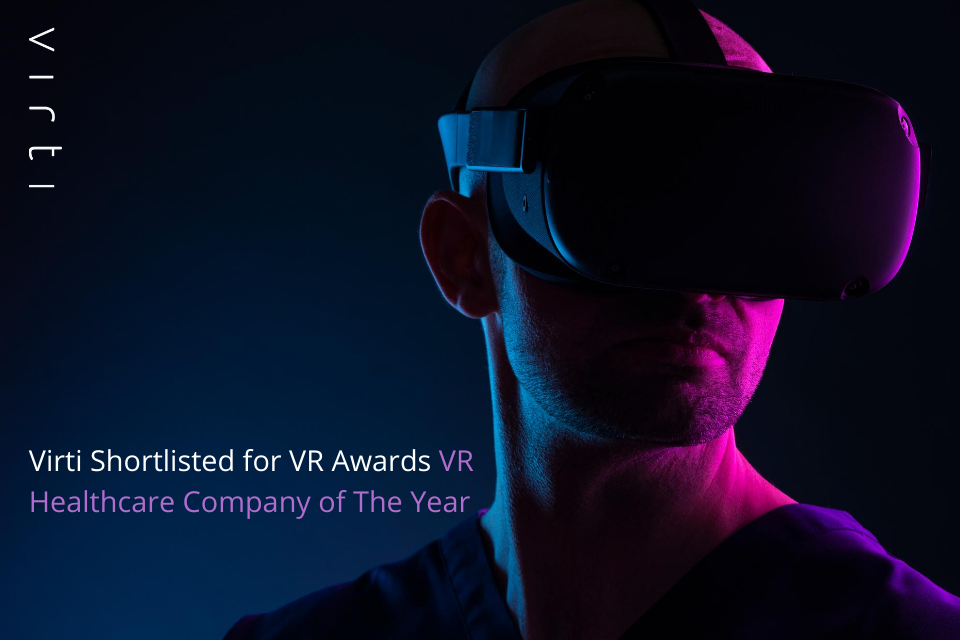 Virti Shortlisted for VR Awards VR Healthcare Company of The Year
