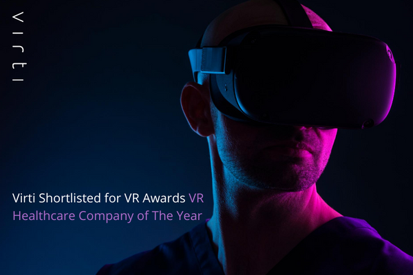 Virti Shortlisted for VR Awards VR Healthcare Company of The Year